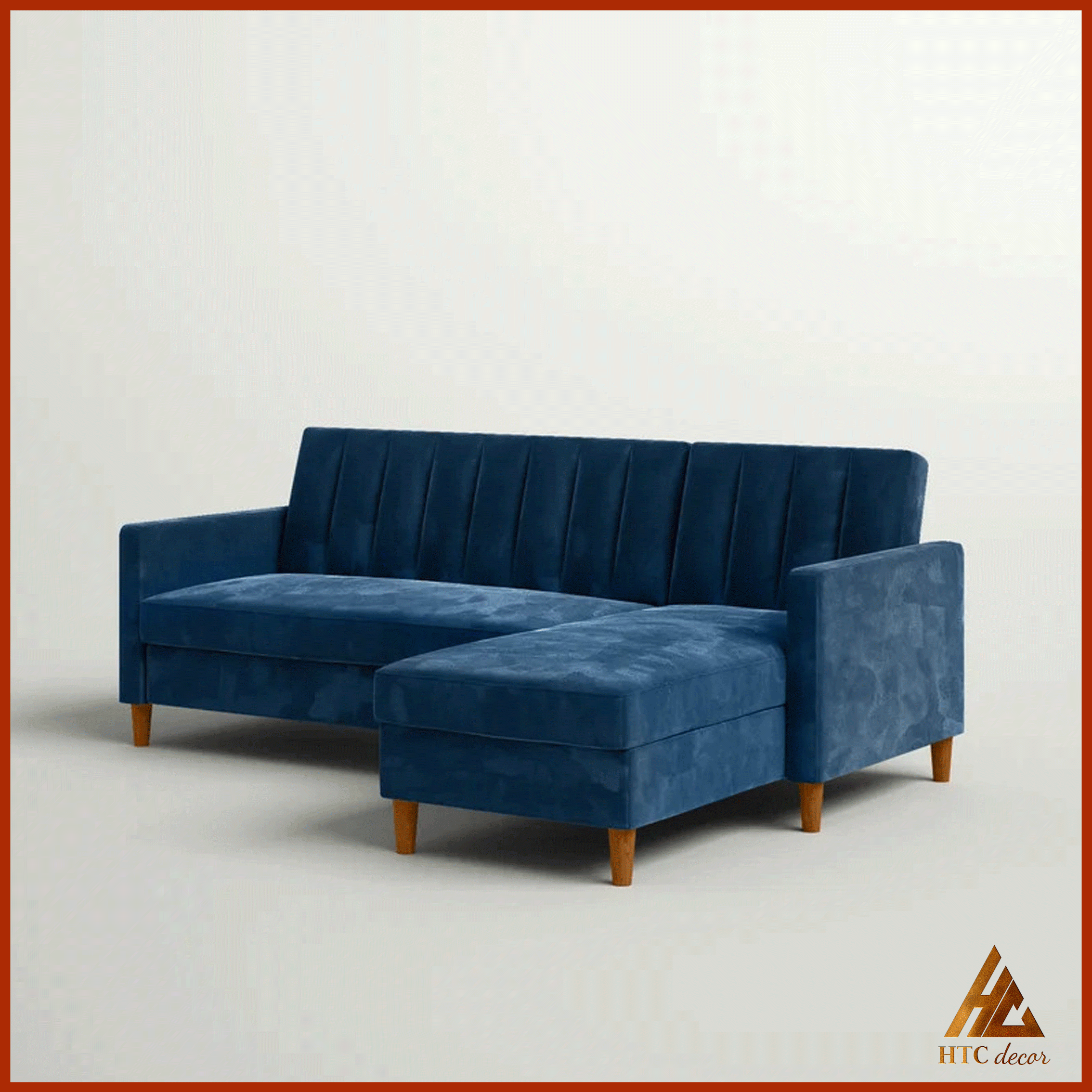 Ghế Sofa Góc L Allison Vải Nhung